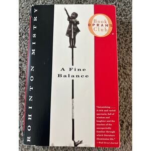 Book:  A Fine Balance, Author:  Rohinton Mistry, Ophrah Book Club Novel